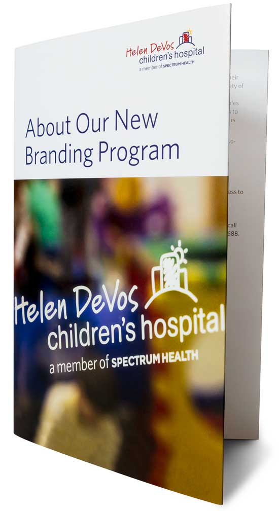 helen-devos-childrens-hospital_brand-brochure_a.jpg Art Direction by: Bart Crosby, Crosby Associates